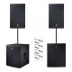 Electro-Voice ELX-112 Powered Loudspeaker Package with Subs